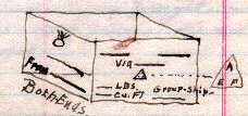 sketch of box with marking instructions