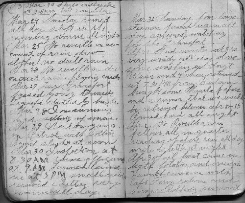 diary page for Nov. 11, 1918