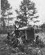 Eleanor on a tractor